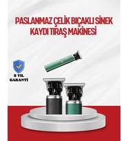 Saç Sakal Ense Paslanmaz Çelik T-bıçak Vücut Tıraş Makinesi