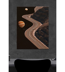 Uzay Yolu Ahşap Poster (27x18)