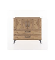 Arges Şifonyer 2 Raflı 2 Çekmeceli 2 Kapaklı 88x30x80 Çam-Çam