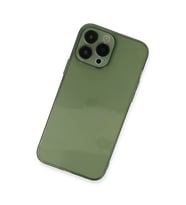 İphone 13 Pro Max Kılıf Fly Lens Silikon - Yeşil
