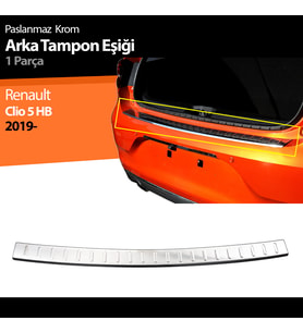 Renault Clio 5 Tampon Üstü Kromu Nikelajı 2019 Sonrası