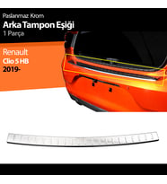 Renault Clio 5 Tampon Üstü Kromu Nikelajı 2019 Sonrası