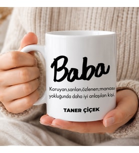 eJOYA Babalar Günü Temalı Kişiye Özel Kupa Bardak 116519
