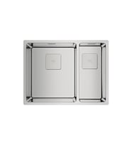 Teka FlexLinea RS15 2B 580 Çift Hazneli Tezgah üstü/altı Paslanmaz Çelik Eviye (Gümüş)