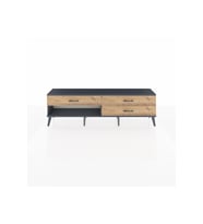 Arges TV Ünitesi 3 Çekmeceli  176x30x51 Antrasit-Antrasit/Çam
