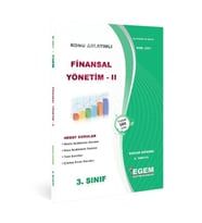 Egem Yayınları AÖF Finansal Yönetim-II Bahar Dönemi 6. Yarıyıl Konu Anlatımlı Soru Bankası (Çok Renkli)