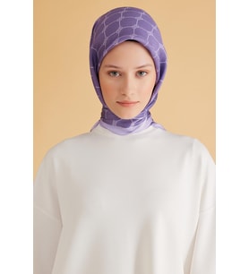 Belli Fresh Pure Eşarp 7-24 Mor Karışık Desen 49995