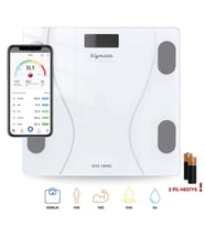 bigmate BGT-7001B Beyaz Wi-Fi Bağlantılı Akıllı Dijital Vücut Analiz Baskülü