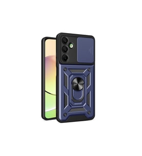 Samsung Galaxy A16 5g Kılıf Pars Lens Yüzüklü Silikon - Lacivert