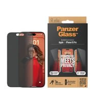 PanzerGlass iPhone 15 Pro UWF Hayalet Cam Ekran Koruyucu (Siyah)