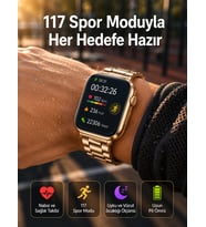 Sağlık Takipli Akıllı Saat 117 Spor Modlu AMOLED Ekran