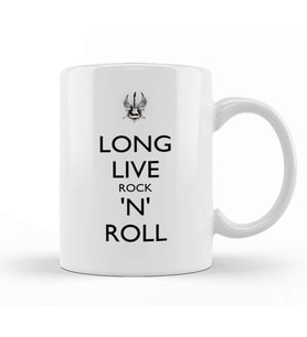 Long Live Rock N' Roll Kupa Bardak Porselen