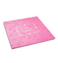 Kalp Figürlü Pembe Kendin Tasarla Anı Defteri + Özel Kalem + Özel Sticker 20 ad. Pola Fotoğraf Sevgiliye Hediye, Sevgililer Günü Hediyesi