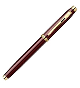 Sheaffer 100 Kahverengi Altın Dolma Kalem 9370-0  İsme Özel Kalem (Karışık)