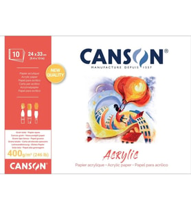 CANSON 24X33 PAD CANACRYLIC AKRİLİK RESİM DEFTERİ 400GR. 10YP.