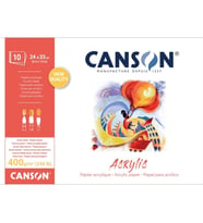 CANSON 24X33 PAD CANACRYLIC AKRİLİK RESİM DEFTERİ 400GR. 10YP.