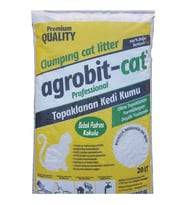 Agrobit Cat Bebek Pudra Kokulu Doğal Bentonit Kedi Kumu 20 lt (Buz-Buz)