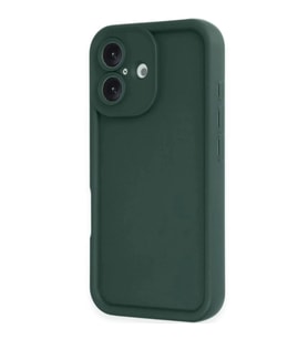 İphone 16 Kılıf Viera Silikon - Koyu Yeşil