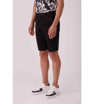 Siyah Erkek Regular Fit Düz Casual Short