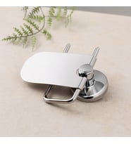 Kapaklı Metal WC Kağıtlık (Vidalı Montaj)