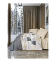 Cotton Box Modern Tek Kişilik Nevresim Takımı Formo Bej