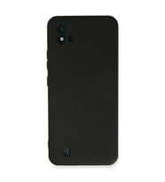 Realme C11 2021 Kılıf Nano İçi Kadife Silikon - Siyah