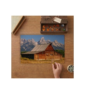Dağ Evi - Doğa Manzarası Tasarımı 240 parça Ahşap Puzzle Ahşap Kutuda MP09002