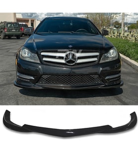 Mercedes W204 C180 Ön Lip Parlak Siyah Plastik Ön Ek Karlık 2011 2012 2013 2014 Makyajlı Kasa karlık+bodykit+ek