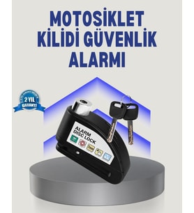 Disk Fren Kilidi Alarmlı Anti Hırsızlık Motosiklet Scooter Bisiklet