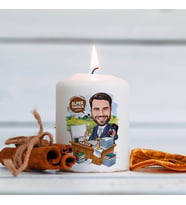 Kişiye Özel CEO Erkek Karikatürlü Mum