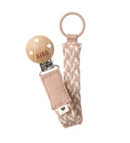 Bibs Paci Braid Emzik Askısı - Blush / Ivory