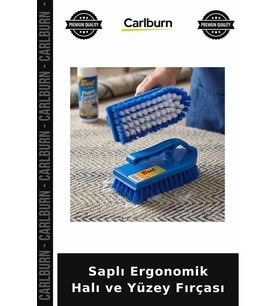 Özel Üretim Temizlik Pratik Mavi Ev Saplı Ergonomik Halı ve Yüzey Fırçası