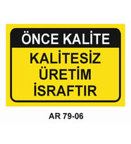İŞ GÜVENLİĞİ UYARI LEVHASI 1 ADET PVC 21 X 29CM