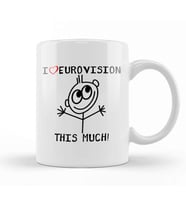 I Love Eurovision This Much Kupa Bardak Porselen
