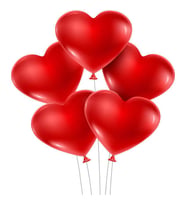 Helıum Kalp Balon Baskılı 100 Lü