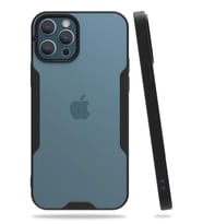 Newface Apple iPhone 12 Pro Max Kılıf Platin Silikon - Siyah