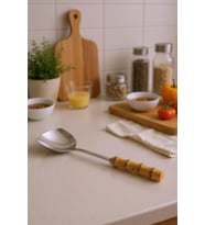 Bambum Mundo - Bambu Saplı Kızartma Kaşığı 32,5*10cm