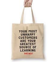 Bill Gates Quotes - Motivation İnspiration Success Work Gifts Bez Çanta Uzun Saplı