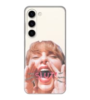Samsung Galaxy S23 Uyumlu Taylor Swift Tasarımlı Şeffaf Telefon Kılıfı