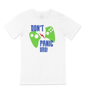 Yeşil Don't Panic Bro Tişört