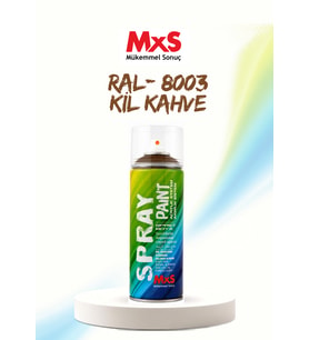 MxS RAL 8003 Kil Kahve Akrilik Sprey Boya 400 ML