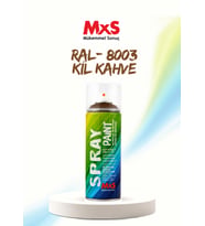 MxS RAL 8003 Kil Kahve Akrilik Sprey Boya 400 ML