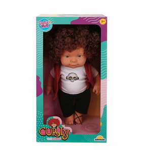 Nessiworld Kıvırcık Saçlı Curly Bebek 35 cm