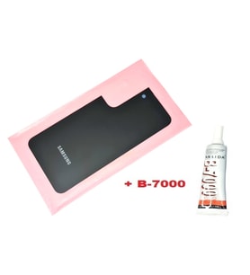 Tkgz Samsung Galaxy S22 Arka Pil Batarya Kapağı (CAM+B-7000) SİYAH