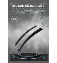 Mercedes Axor 2023 Cam Rüzgarlığı 2li Takım (Siyah)