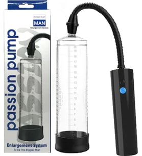 Passion Pump Power Up 22 Cm Usb Şarjlı Emiş Gücü Yüksek Penis Vakum Pompası