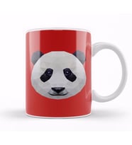 Geometric Animal Panda Kupa Bardak Porselen