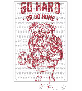 Pug Bodybuilder Puzzle 240 Parça Yapboz