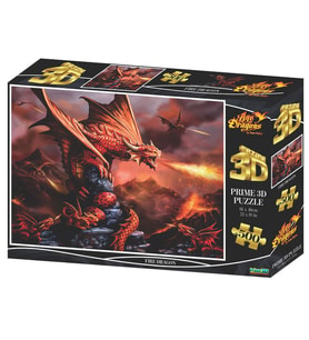 Prime 3D - Fire Dragon 500 Parça Yetişkin Puzzle 10090