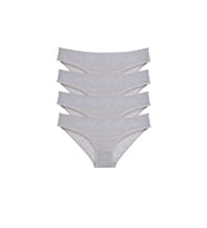 4 adet Süper Eko Set Likralı Kadın Slip Külot Gri